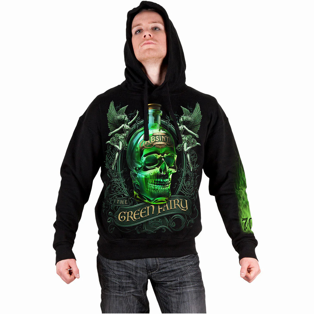 THE GREEN FAIRY -SPIRAL -  HOODIE