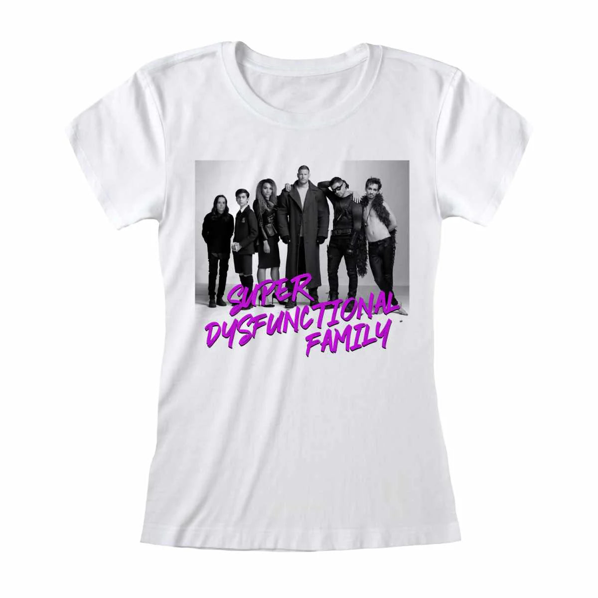 BLACK AND WHITE PHOTO - UMBRELLA ACADEMY - T-SHIRT