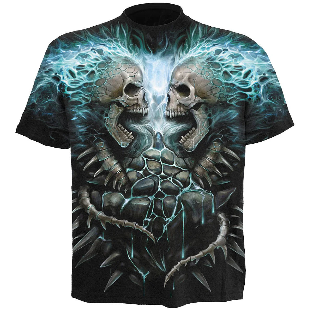FLAMING SPINE - SPIRAL - ALLOVER T-SHIRT