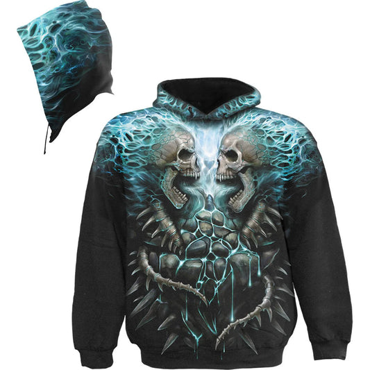 FLAMING SPINESPIRAL - ALLOVER HOODIE