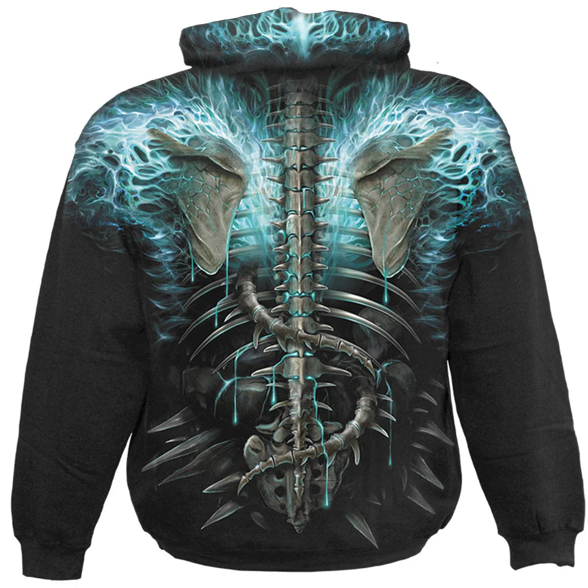 FLAMING SPINESPIRAL - ALLOVER HOODIE