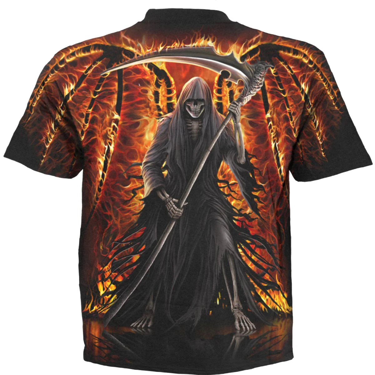 FLAMING DEATH - SPIRAL - ALLOVER T-SHIRT
