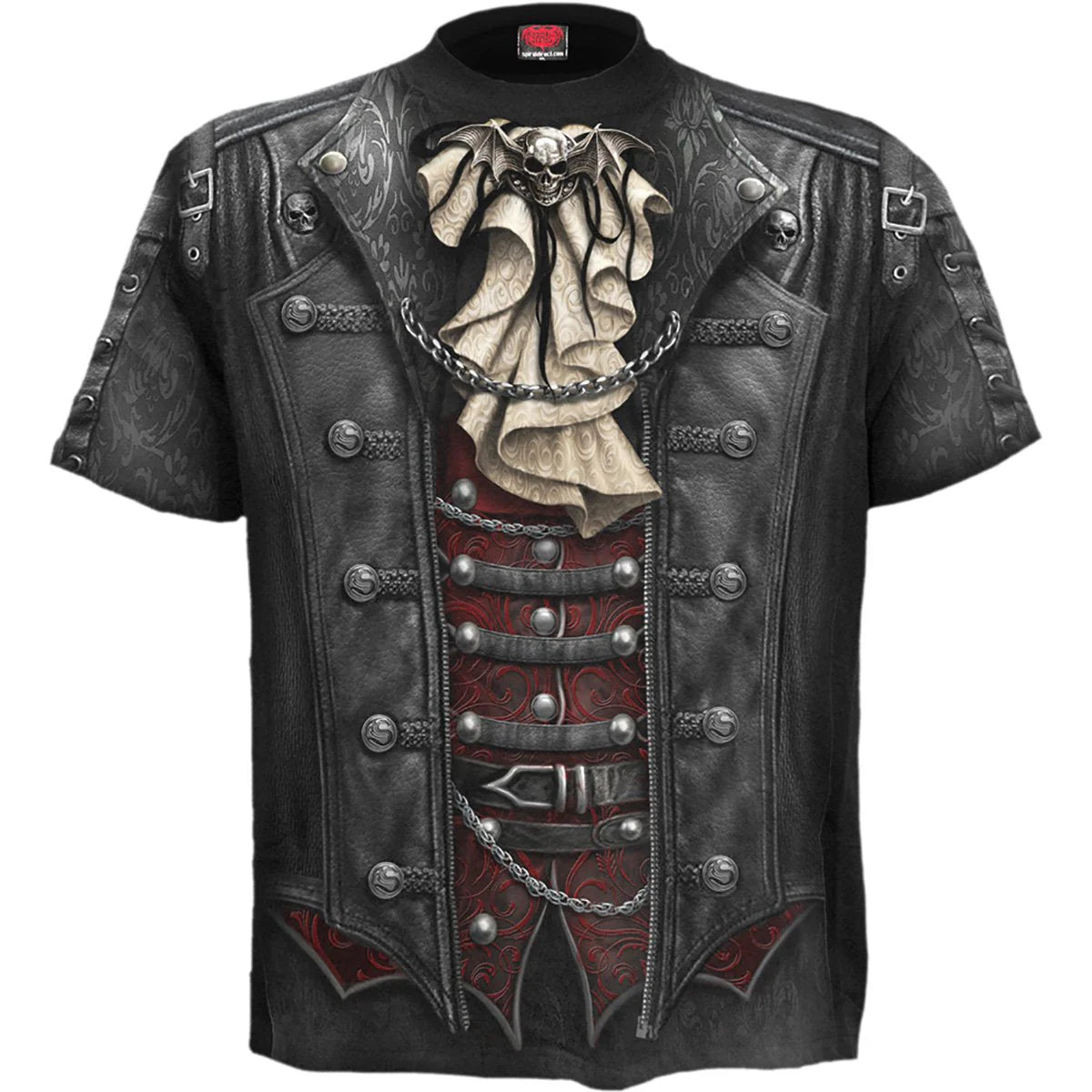 GOTH WRAP - SPIRAL - ALLOVER T-SHIRT