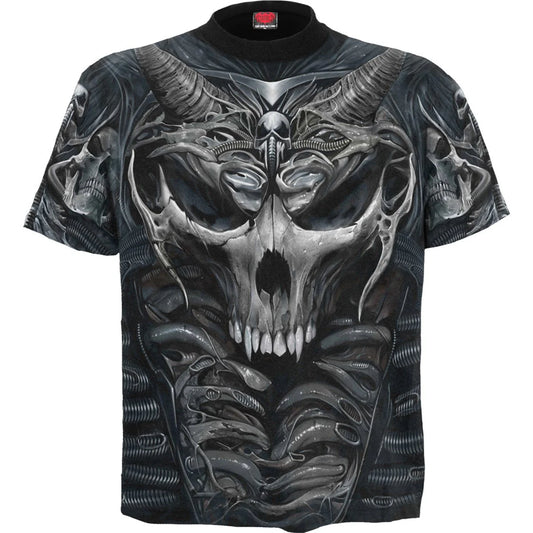 SKULL ARMOUR - SPIRAL - ALLOVER T-SHIRT