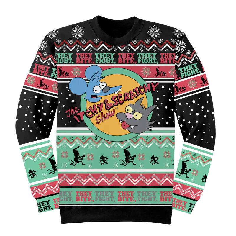 ITCHY & SCRATCHY - THE SIMPSONS - JUMPER