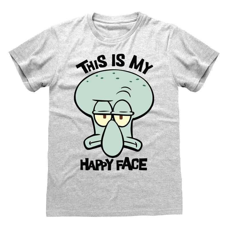 SpongeBob SquarePants My Happy Face T-Shirt – Funny Retro Character Graphic Tee