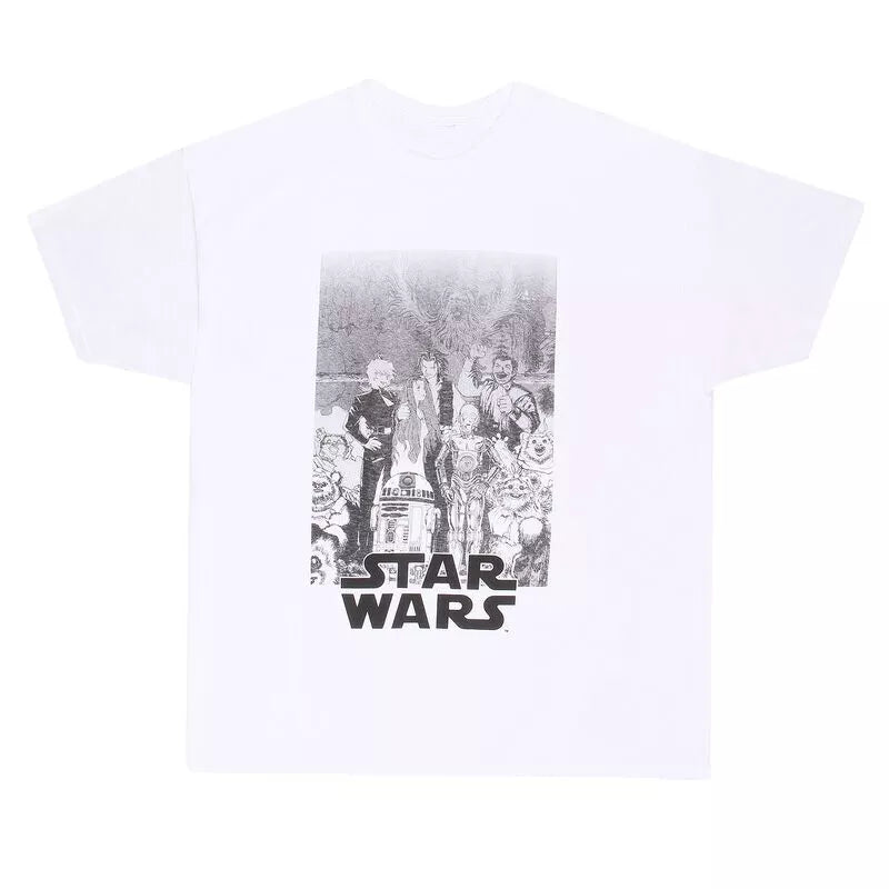 Official Star Wars Anime T-Shirt Retro Graphic Sci-Fi Unisex Fan Merch Apparel