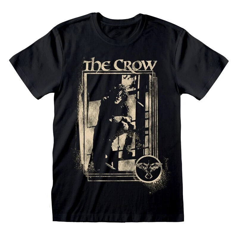 Official The Crow T-Shirt – Window Scene Design Cult Gothic Movie Fan Apparel