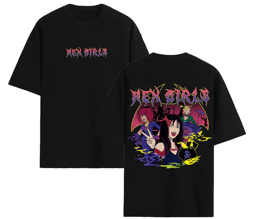 Official Hex Girls Cauldron Oversized T-Shirt – Spooky Gothic Fan Apparel