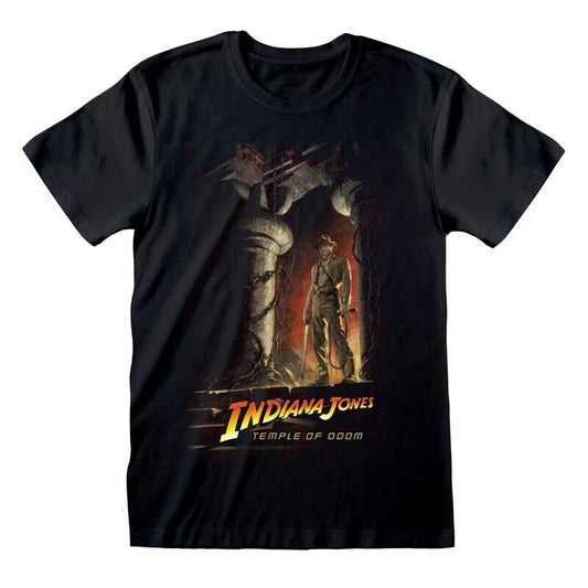 Official Indiana Jones Temple Of Doom Poster T-Shirt Fan Apparel Adventure Wear