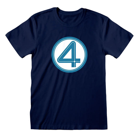 Official Fantastic 4 Emblem T-Shirt – Superhero Logo Tee for Marvel Comic Fans