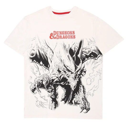 Official Dungeons & Dragons Dragon Oversized T-Shirt Epic Fantasy Graphic Fan
