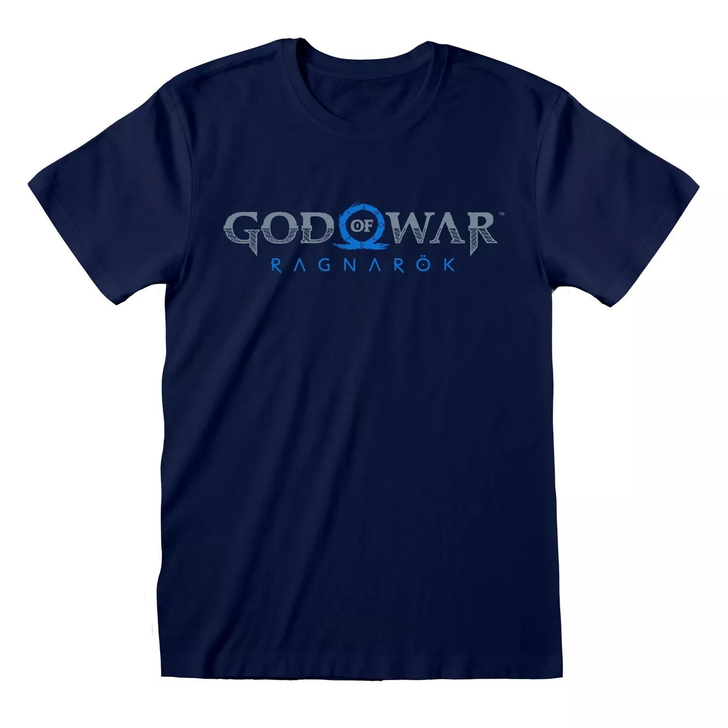 Official God of War Ragnarok Unisex Navy T-Shirt Battle-Ready Gamer Fan Merch