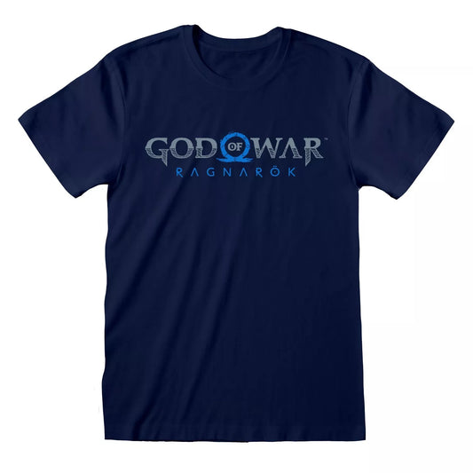 Official God of War Ragnarok Unisex Navy T-Shirt Battle-Ready Gamer Fan Merch
