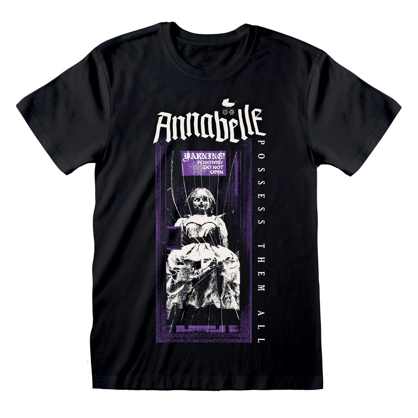 Official Annabelle 'Do Not Open' Unisex Horror T-Shirt Scary Movie Fan Merch Tee