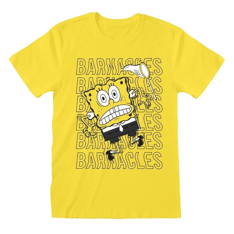 SpongeBob SquarePants Barnacles T-Shirt – Retro Catchphrase Fan Graphic Tee