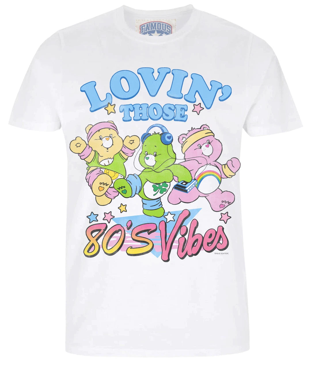 CARE BEARS - FAMOUS FOREVER - 80'S VIBE - T-SHIRT