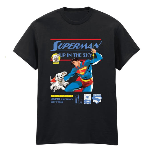 Official Superman Up In The Sky T-Shirt – Classic DC Comics Hero Graphic Tee Fan