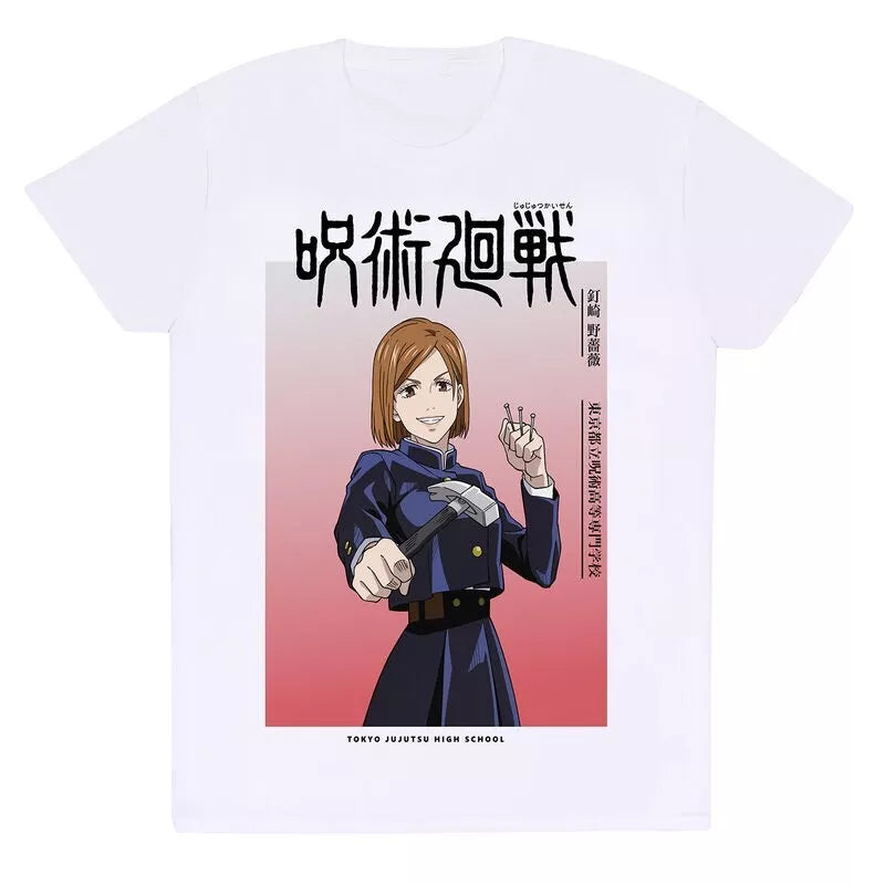 Official Jujutsu Kaisen Nobara Ombre Graphic T-Shirt Anime Fan Apparel Outfit