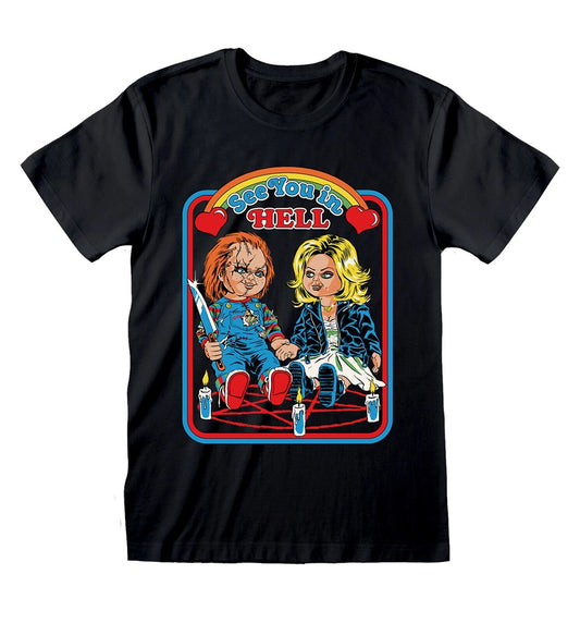 Official Steven Rhodes T-Shirt – Chucky See You in Hell Horror Fan Graphic Tee