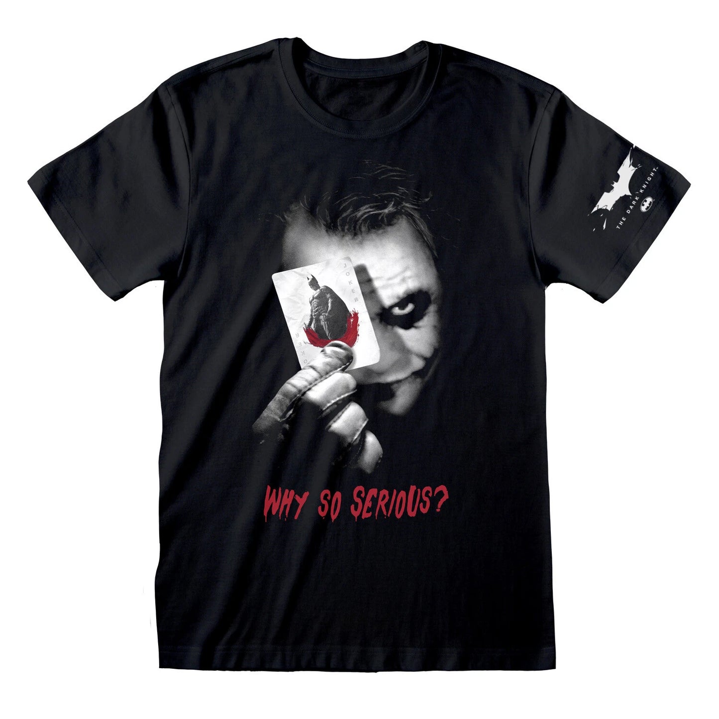 Official DC The Dark Knight Why So Serious T-Shirt Unisex Joker Fan Merch Tee