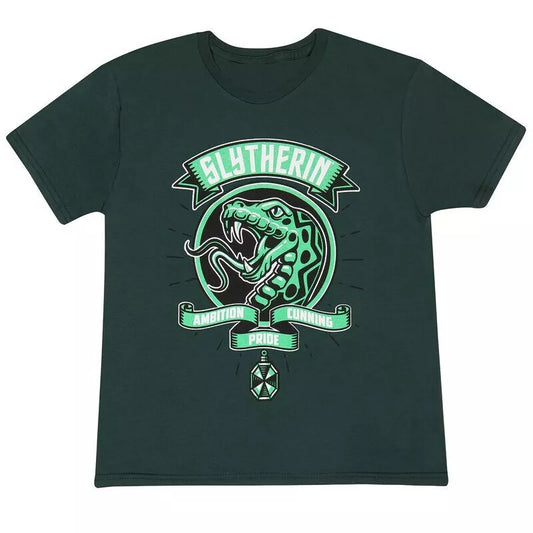 Official Harry Potter Comic Style Slytherin Kids T-Shirt Fan Apparel Gift Wear