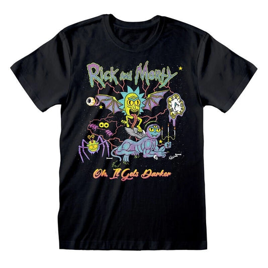 OH IT GETS DARKER - RICK AND MORTY - T-SHIRT