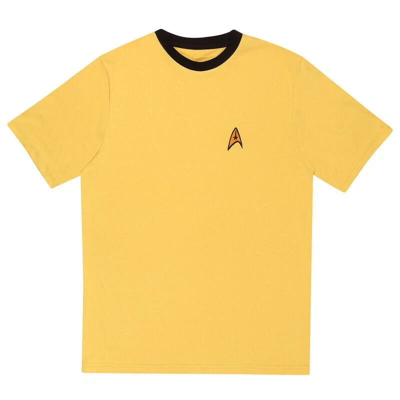 Star Trek Command Uniform T-Shirt – Retro Sci-Fi Yellow Shirt Fan Apparel