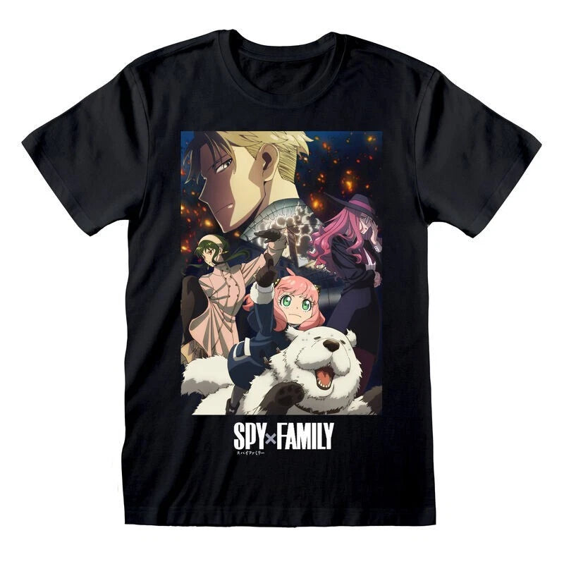 Official Spy x Family Family Joy Tee Anime Fan Apparel Graphic T-Shirt Gift