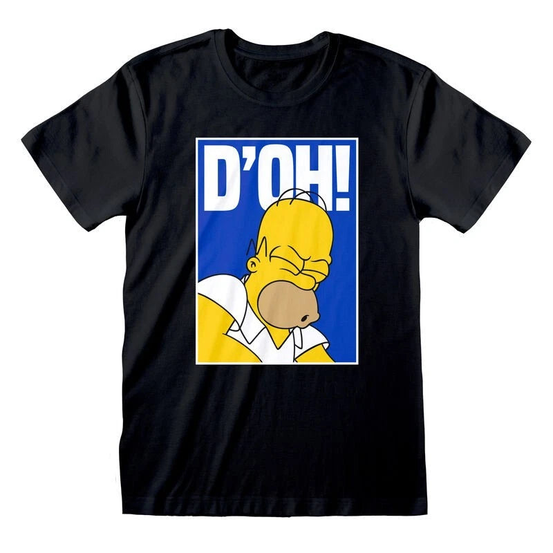 The Simpsons D'oh T-Shirt – Classic Homer Catchphrase Retro Cartoon Fan Tee