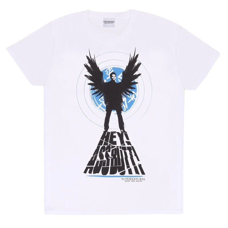 Official Supernatural T-Shirt – Assbutt Funny Castiel Quote Fan Graphic Gift Tee