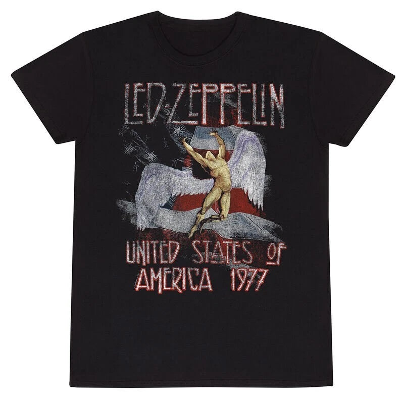 STARS N STRIPES USA 77 - LED ZEPPELIN - T-SHIRT
