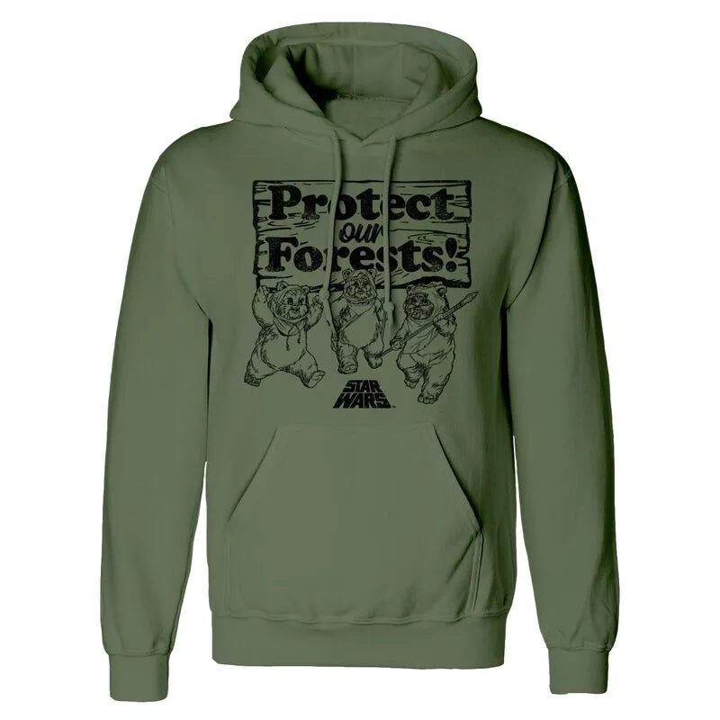 Official Star Wars Protect Our Forests Triple Hoodie Adult Retro Fan Apparel