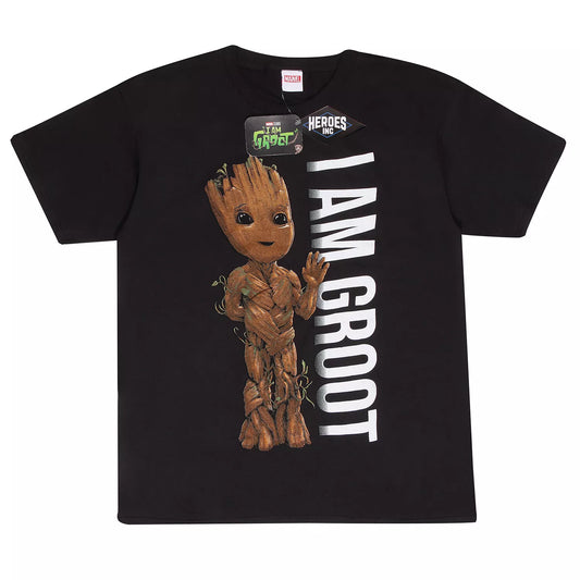 Official Guardians of the Galaxy I Am Groot T-Shirt Fan Gift Outfit Graphic Tee