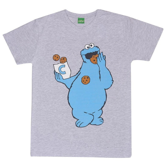 Sesame Street Munchies T-Shirt – Cookie Monster Funny Retro Fan Graphic Tee