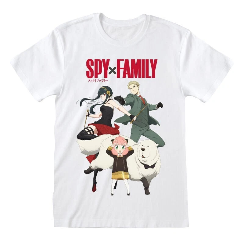 Spy X Family Anime Family T-Shirt – Forger Trio Retro Style Fan Graphic Tee