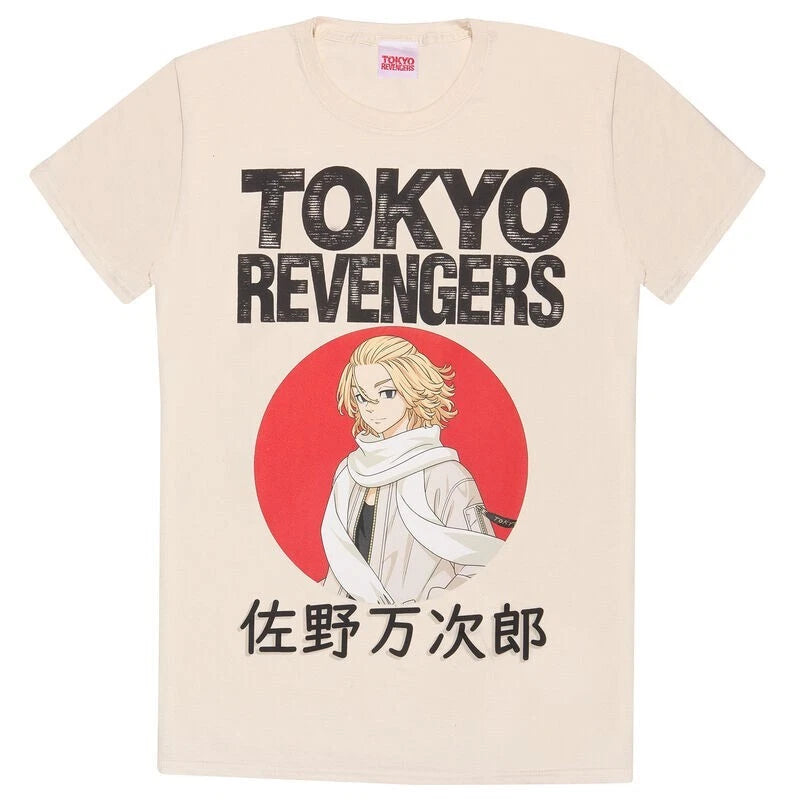 Official Tokyo Revengers T-Shirt – Manjiro Sano Red Circle Anime Fan Apparel