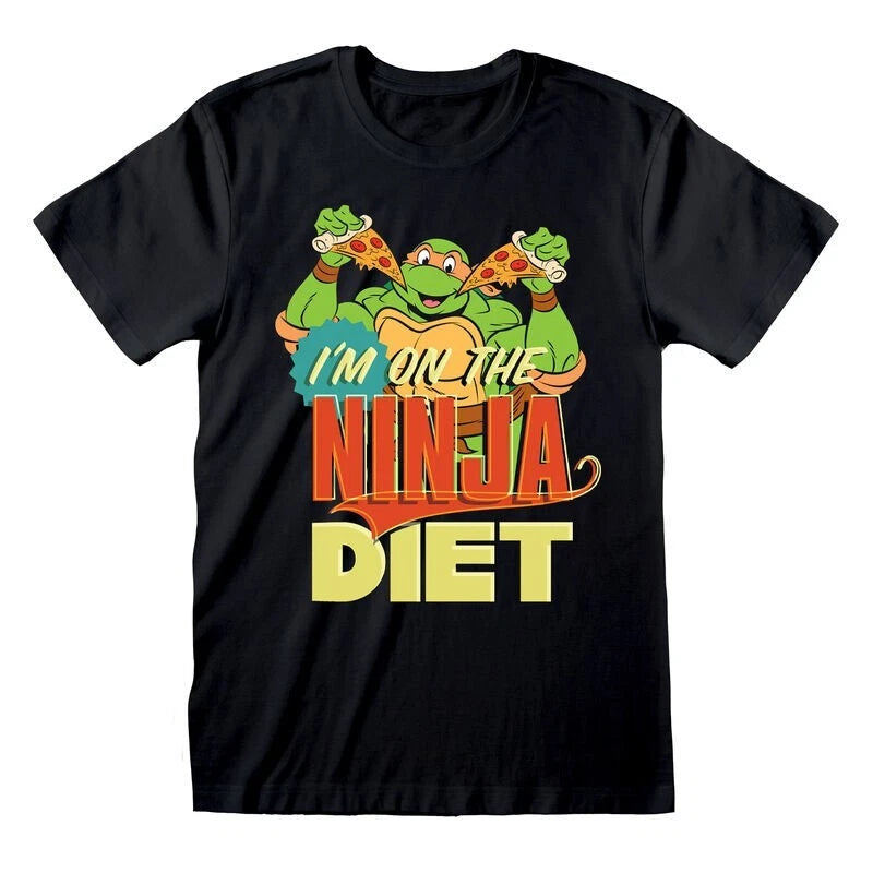 Official TMNT T-Shirt – Ninja Diet Pizza Lover Funny Teenage Mutant Fan Apparel