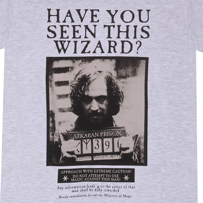Official Harry Potter T-Shirt – Sirius Black Poster Front & Back Print Fan Gift