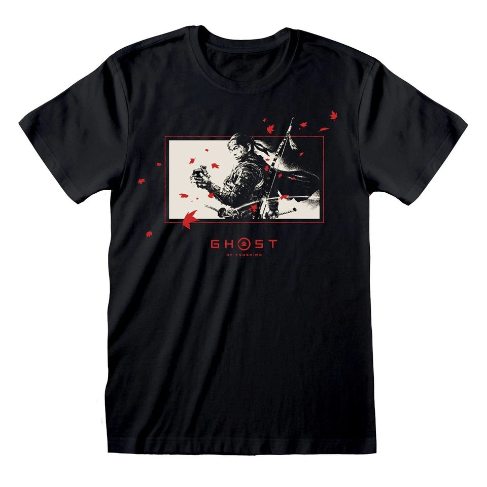 Official Ghost of Tsushima Breeze Black T-Shirt Unisex Samurai Warrior Merch