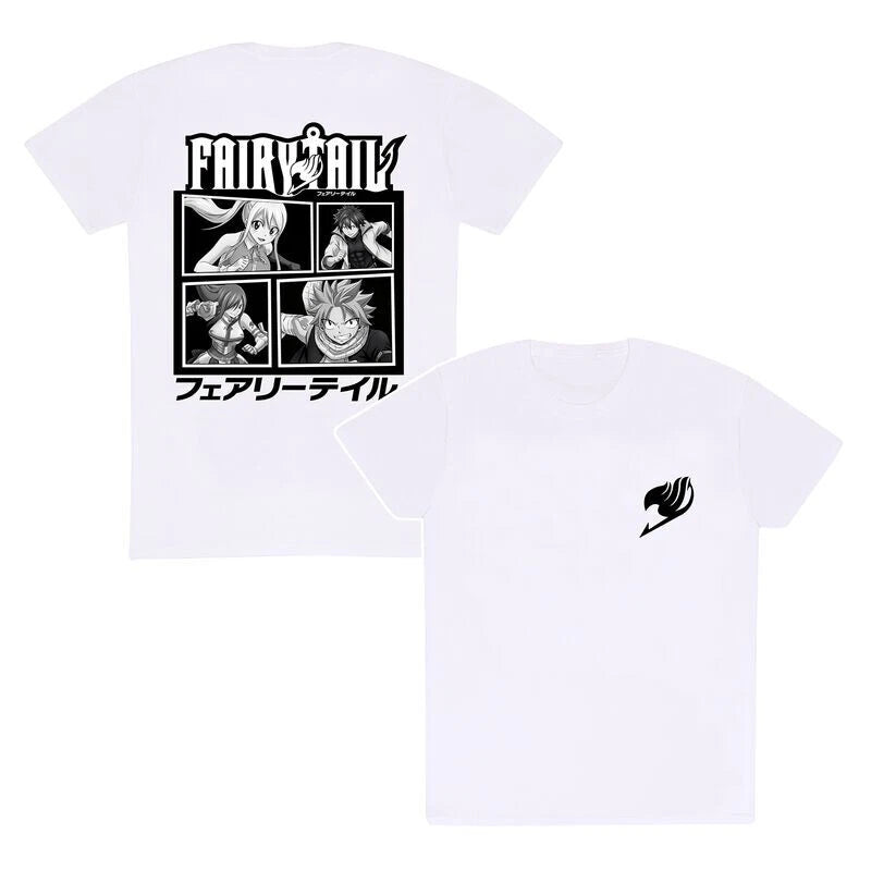 LOGO & BW CHARACTERS - FAIRYTAIL - T-SHIRT