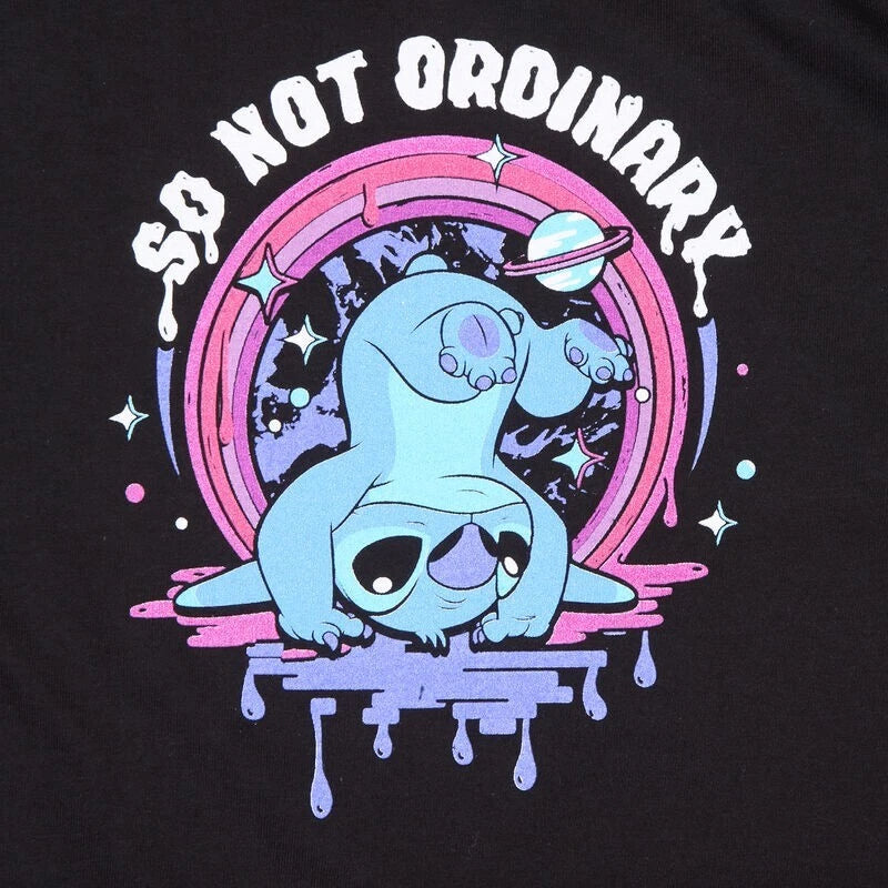 Official Disney Lilo & Stitch T-Shirt– So Not Ordinary Front & Back Print Gift