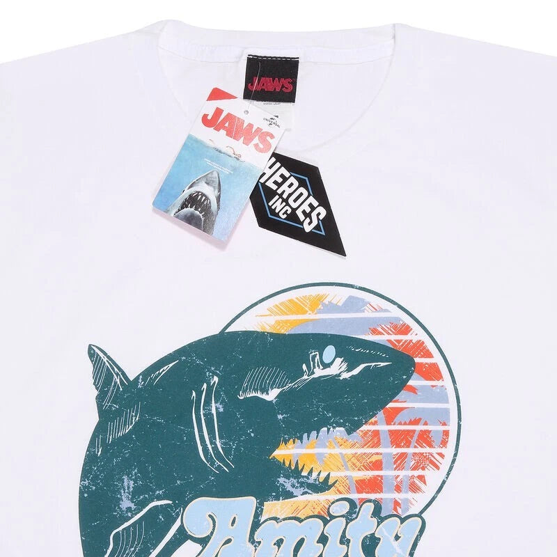 Official Jaws T-Shirt – Amity Shark Tours Front & Back Print Fan Apparel Gifts