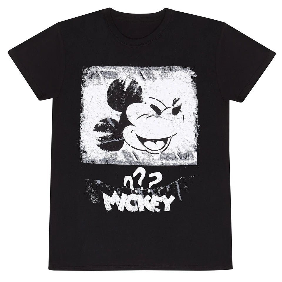 Official Disney Mickey & Friends Classic Poster T-Shirt Black Unisex Fan Merch