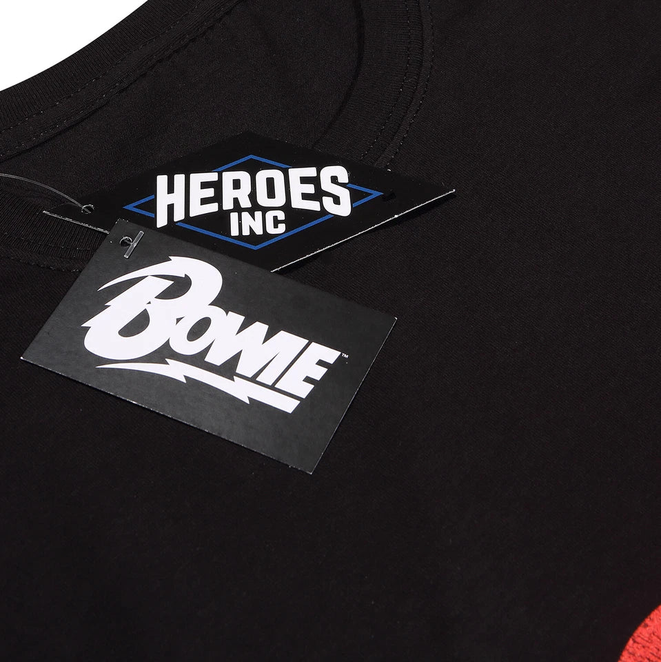 Official David Bowie Rebel Rebel T-Shirt Iconic Music Graphic Tee Fan Apparel
