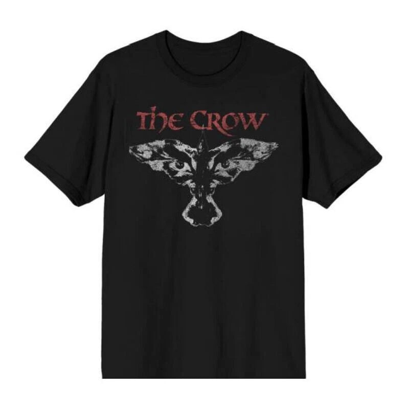 Official The Crow T-Shirt – Crow Eyed Logo Design Cult Gothic Movie Fan Apparel