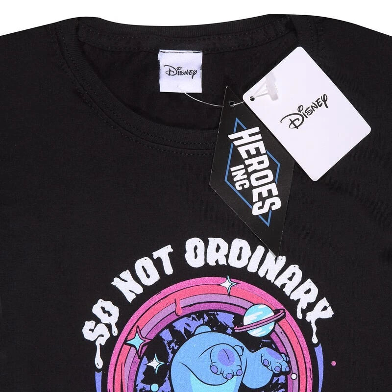 Official Disney Lilo & Stitch T-Shirt– So Not Ordinary Front & Back Print Gift