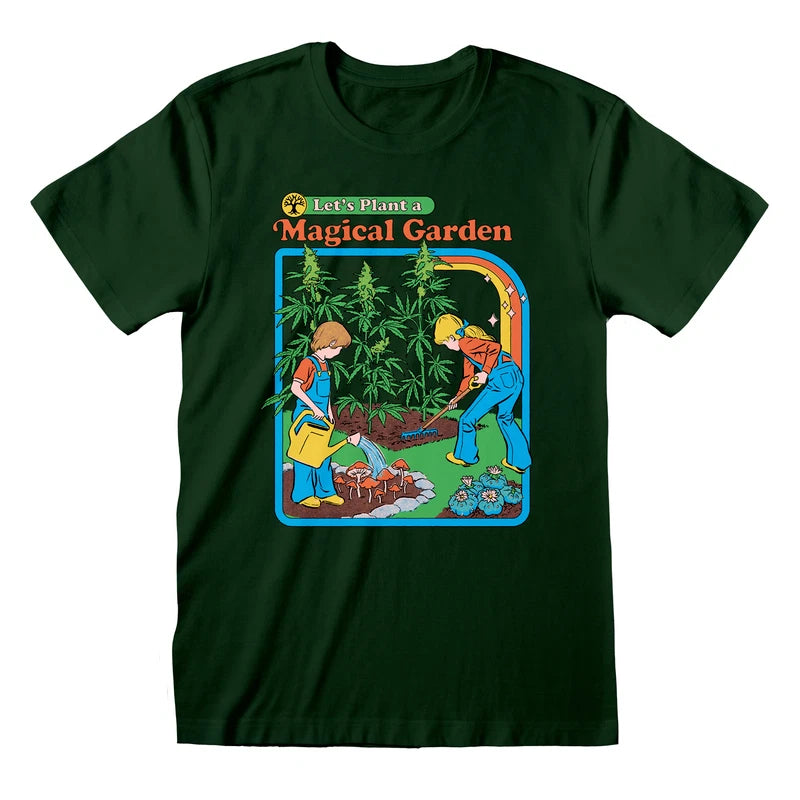 Official Steven Rhodes T-Shirt – Magical Garden Retro Humor Unisex Graphic Tee