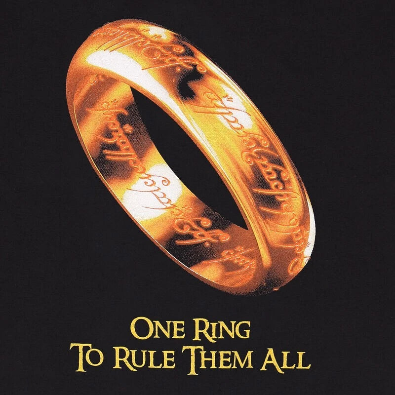 Official Lord of the Rings T-Shirt – One Ring to Rule Them All Fantasy Fan Tee