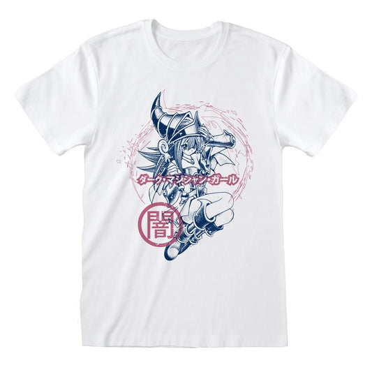 Official Yu-Gi-Oh! Duel Monsters Dark Burning Magic White Unisex Fan Merch Tee